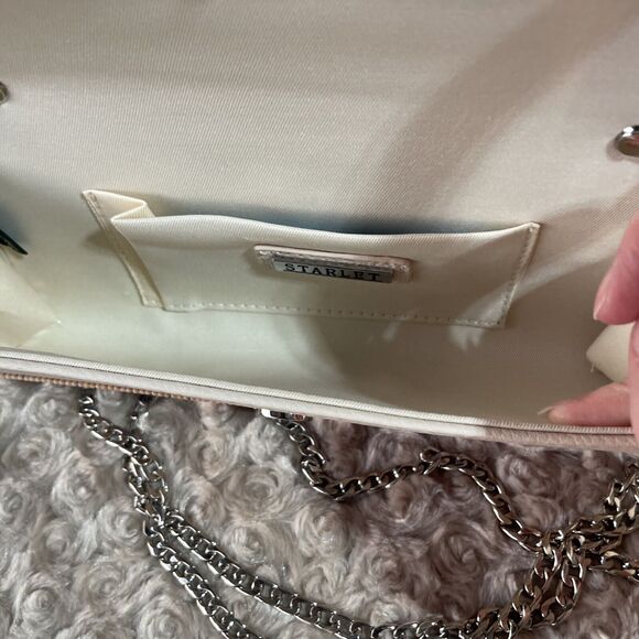 Starlet NWT Phoebe Jane Jeweled Clutch Detachable Crossbody Chain - Picture 5 of 10